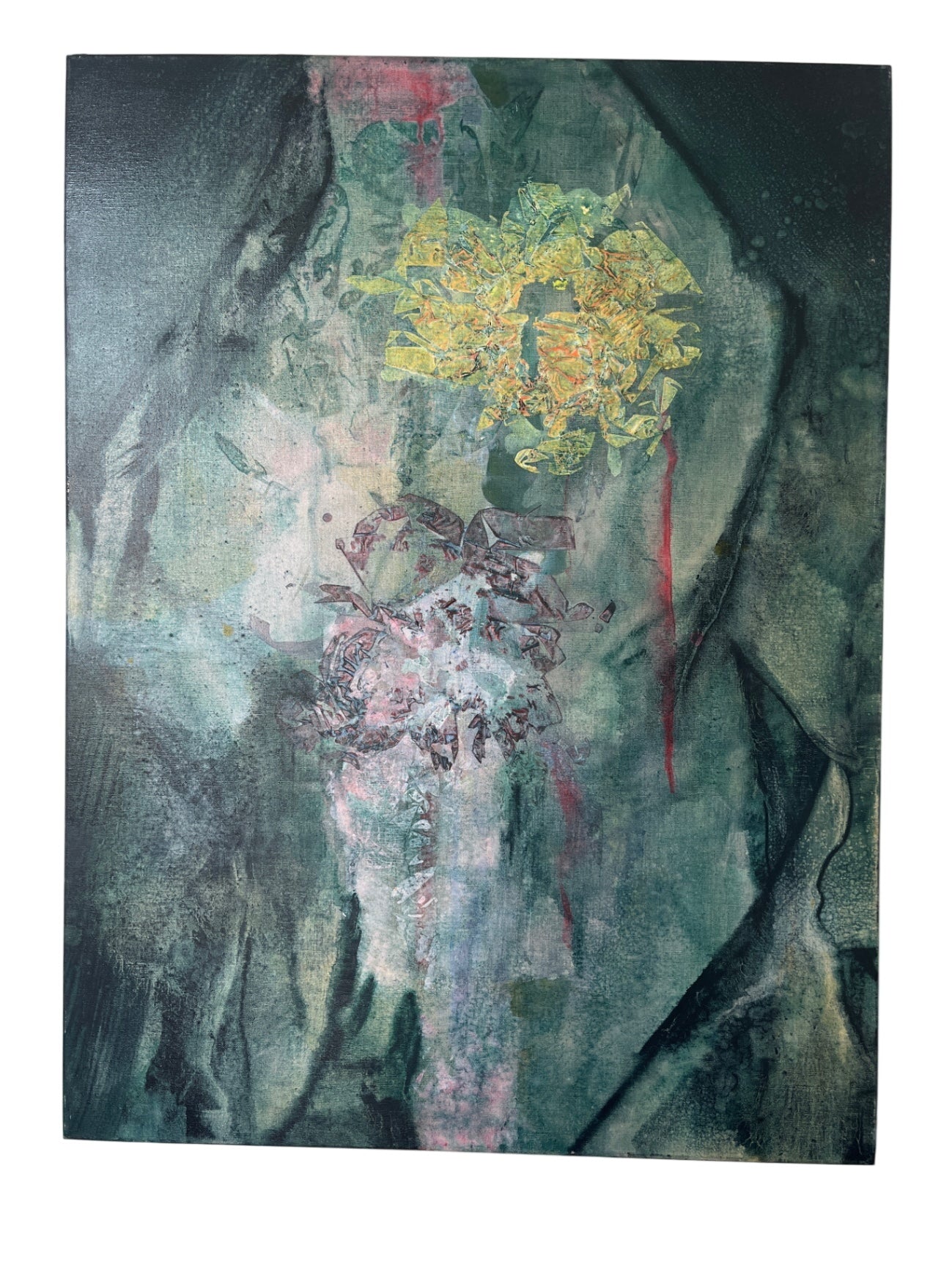 Kate Register Mixed Media Abstract Painting 48x30