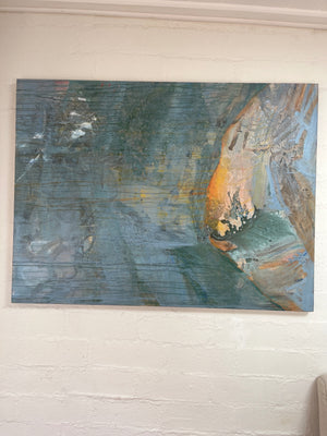 Kate Register, Mixed Media Abstract Painting 54” x 36"
