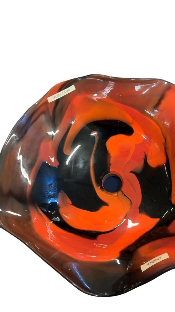 Art Glass Sink Approx 18in