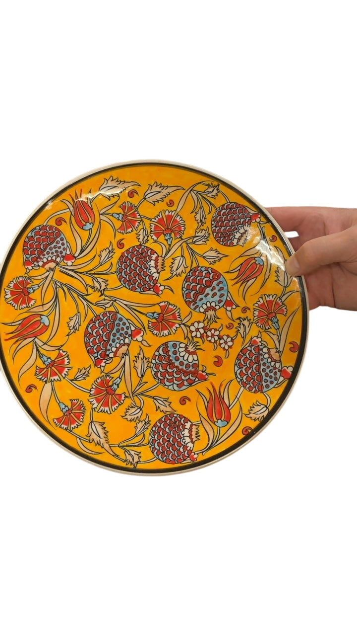 Hand-painted Turkish dinner plate, each