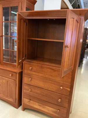 Pennsylvania House Solid Cherry Armoire Dresser