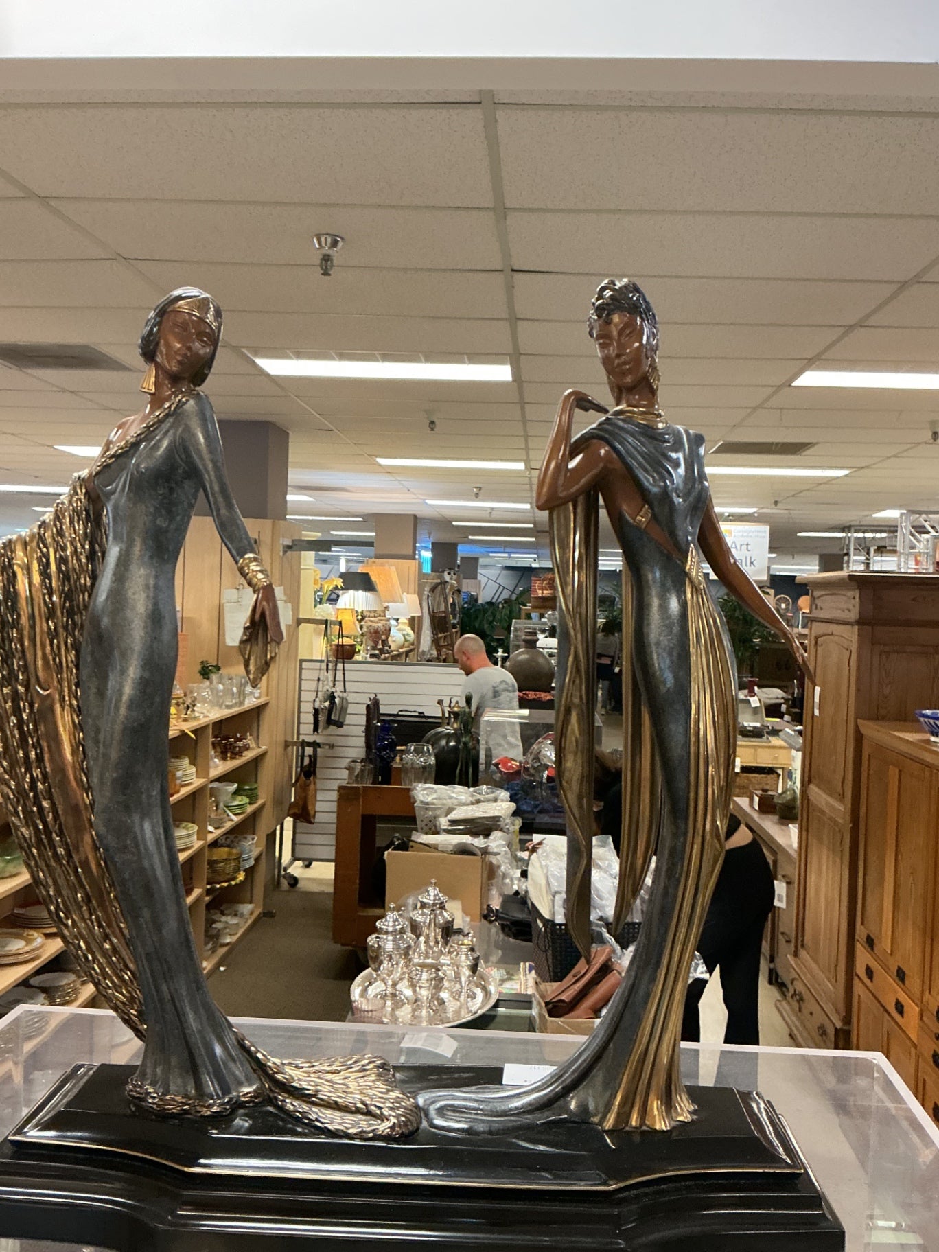 Erte Bronze Duetto 7 Arts 1989  Limited London 189/ 500