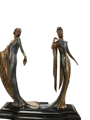 Erte Bronze Duetto 7 Arts 1989  Limited London 189/ 500