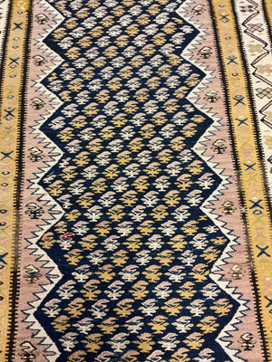 Persian Tribal Kilim Runner Rug 14' x3'.5
