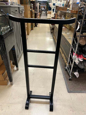 Black Wooden Asian Style Valet or Blanket Stand