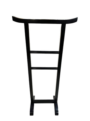 Black Wooden Asian Style Valet or Blanket Stand