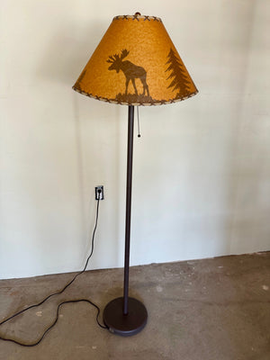 Floor Lamp with Moose Shade