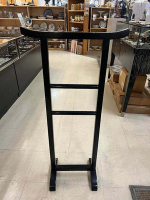 Black Wooden Asian Style Valet or Blanket Stand