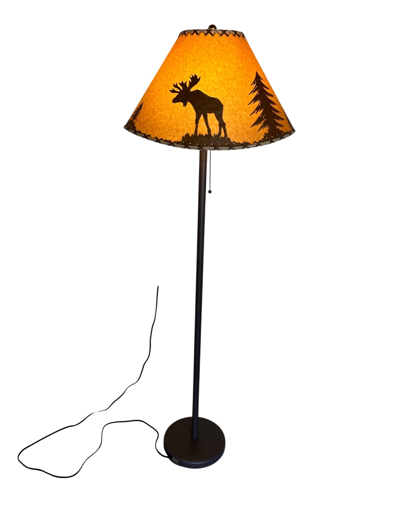 Floor Lamp with Moose Shade
