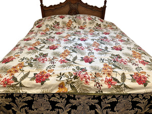 Botanical Print Comforter (small tear on back)