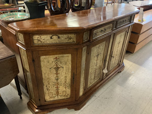 Demi-Lune Venetian Painted Sideboard