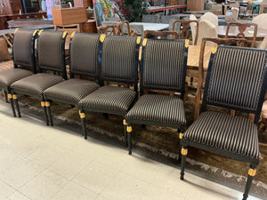 Hollywood Regency Versace Style Side Chairs (set of 6)