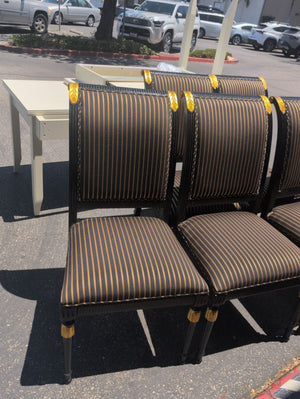 Hollywood Regency Versace Style Side Chairs (set of 6)