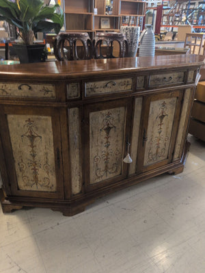 Demi-Lune Venetian Painted Sideboard