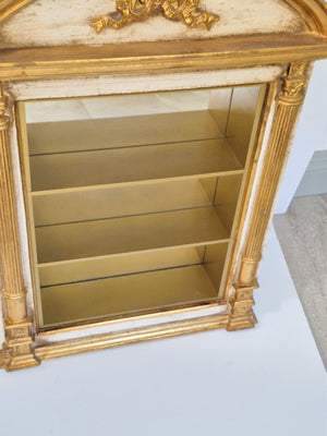 Small Hollywood Regency Style, Curio Cabinet