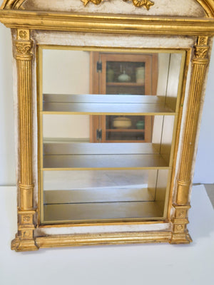 Small Hollywood Regency Style, Curio Cabinet