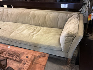 Upholstered Sage Single Cushion Sofa 95" W.