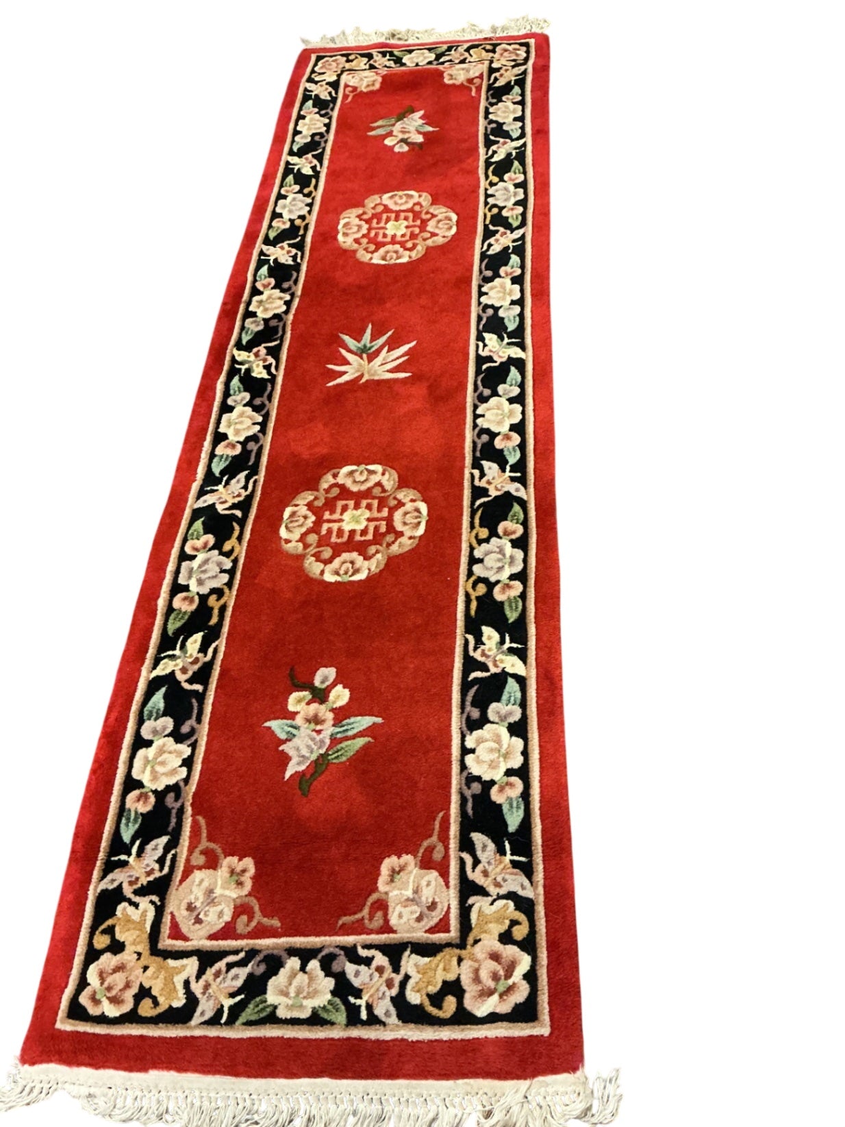 Chinese Wool Runner Rug 100x28