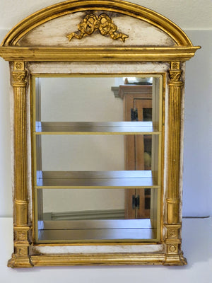 Small Hollywood Regency Style, Curio Cabinet