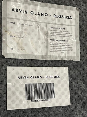 Sisal Rug "Arvin Olano" USA Elaine   10x14