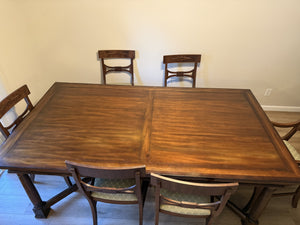 Bernhardt Vintage Patina Trestle Table