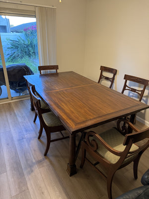 Bernhardt Vintage Patina Trestle Table