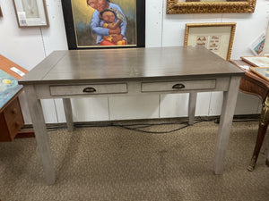 Counter High Desk or Table With Drawers