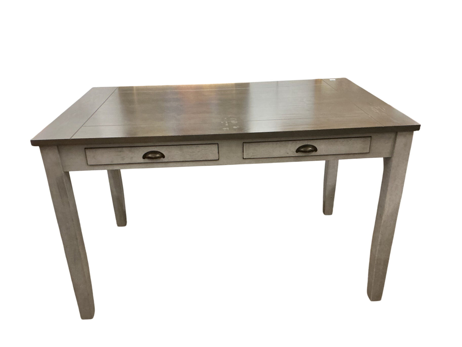 Counter High Desk or Table With Drawers