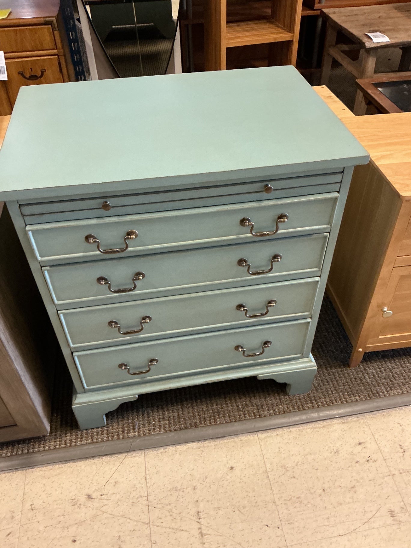 Green Accents Beyond Nightstand 