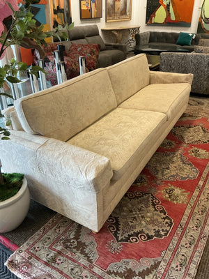 Mid Century Cream Upholstered Sofa 8'.2"  Sofa
