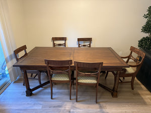 Bernhardt Vintage Patina Trestle Table
