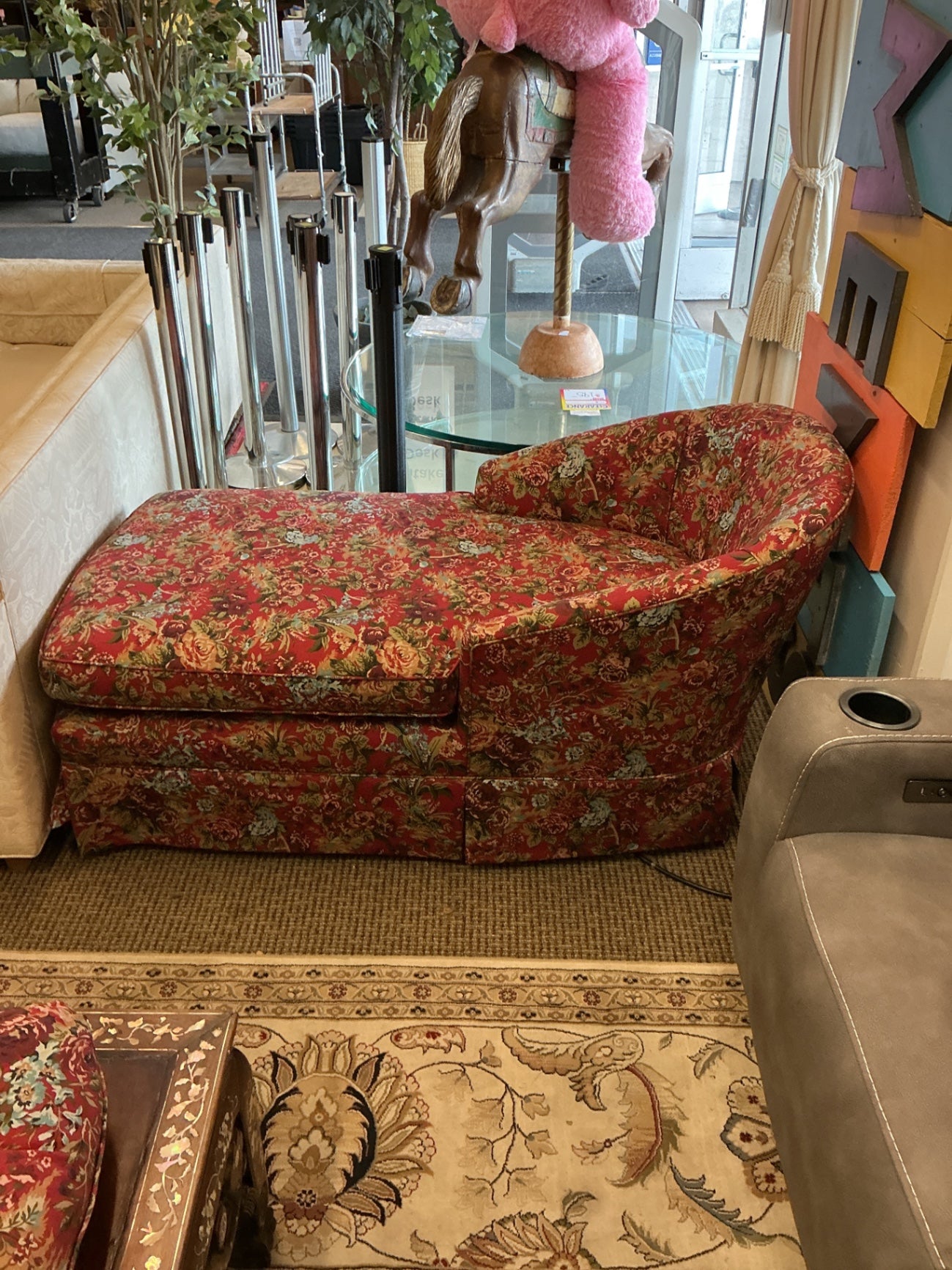 Floral Chaise Lounge