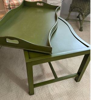 Green Serving Tray Coffee Table