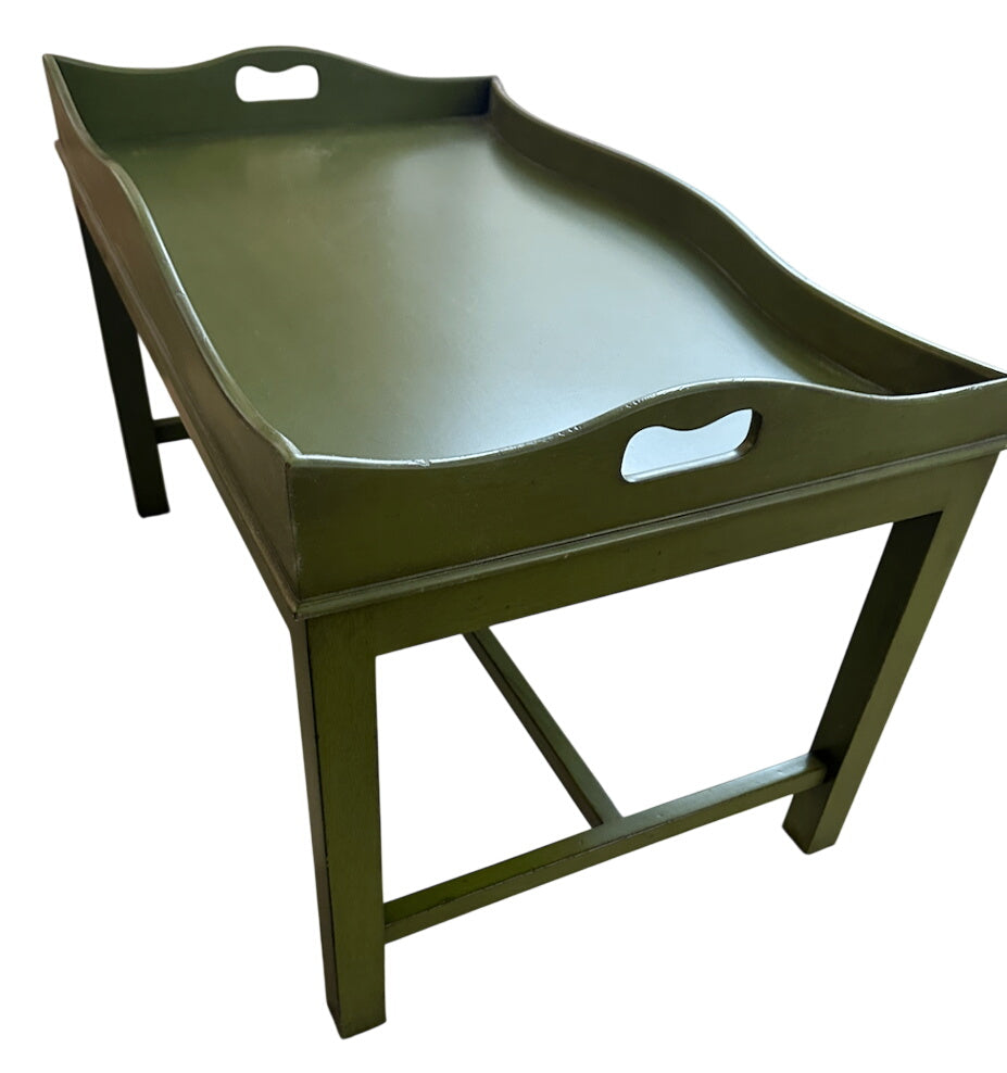 Green Serving Tray Coffee Table
