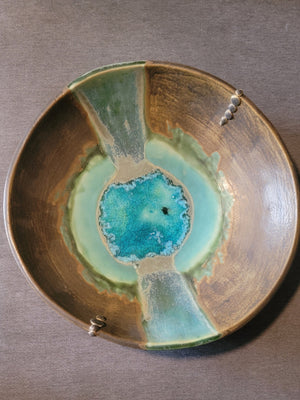 Studio Pottery Ceramic Bowl Signed GBS
