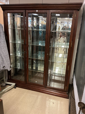 Beveled Glass Door China Cabinet 