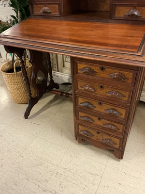 2 Piece Antique American Victorian / Eastlake Secretary Desks