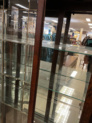 Beveled Glass Door China Cabinet 