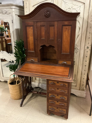 2 Piece Antique American Victorian / Eastlake Secretary Desks