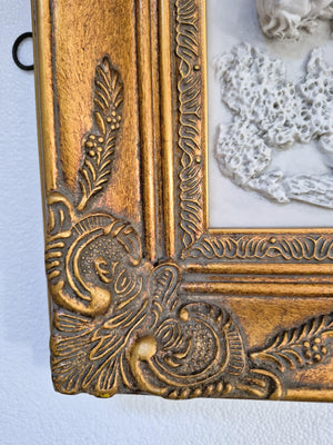 Italian Frame Alabaster Pastoral Wall Art