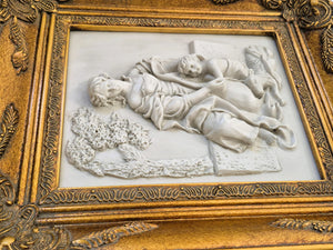 Italian Frame Alabaster Pastoral Wall Art