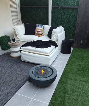 Chicory Modular Outdoor Washable 2-Seater Sectional & Ottoman Sofa: 68.5" W x 36" H x34" D