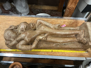 Large Indian Temple Lovers Stone Style Sculpture