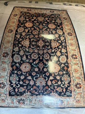 Hand-Knotted Indo-Persian Wool Rug 2'3" × 5'2"