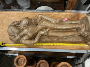 Large Indian Temple Lovers Stone Style Sculpture