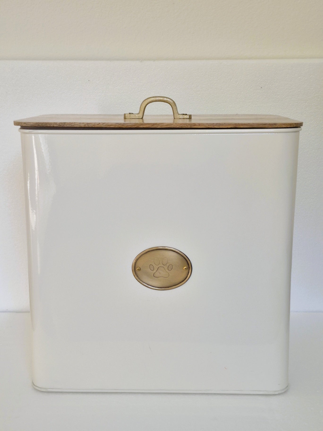 Metal Pet Food Storage Cannister with Lid