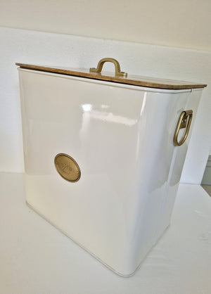 Metal Pet Food Storage Cannister with Lid