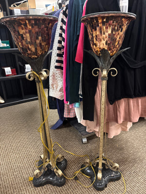 2 Maitland-Smith  Torchiere Floor Lamps(pair)