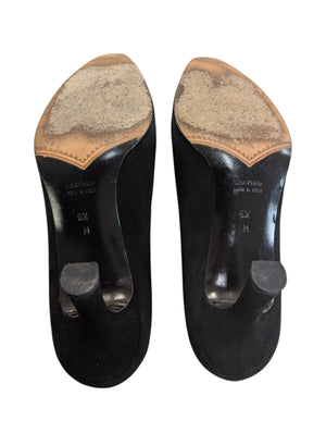 YSL Vintage Black Suede Pumps Size 6.5 ** DISCOUNTED**