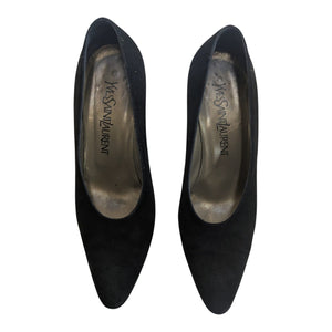 YSL Vintage Black Suede Pumps Size 6.5 ** DISCOUNTED**
